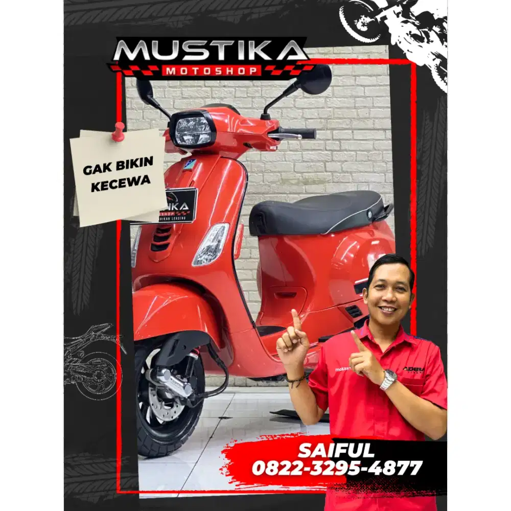 Perfect Condition!!!Vespa S 125 Led pmk 2023 Warna Favorit-Mustika