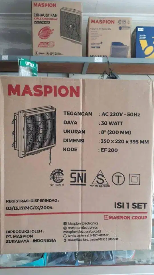 EXHAUST FAN DINDING MV 200 NEX