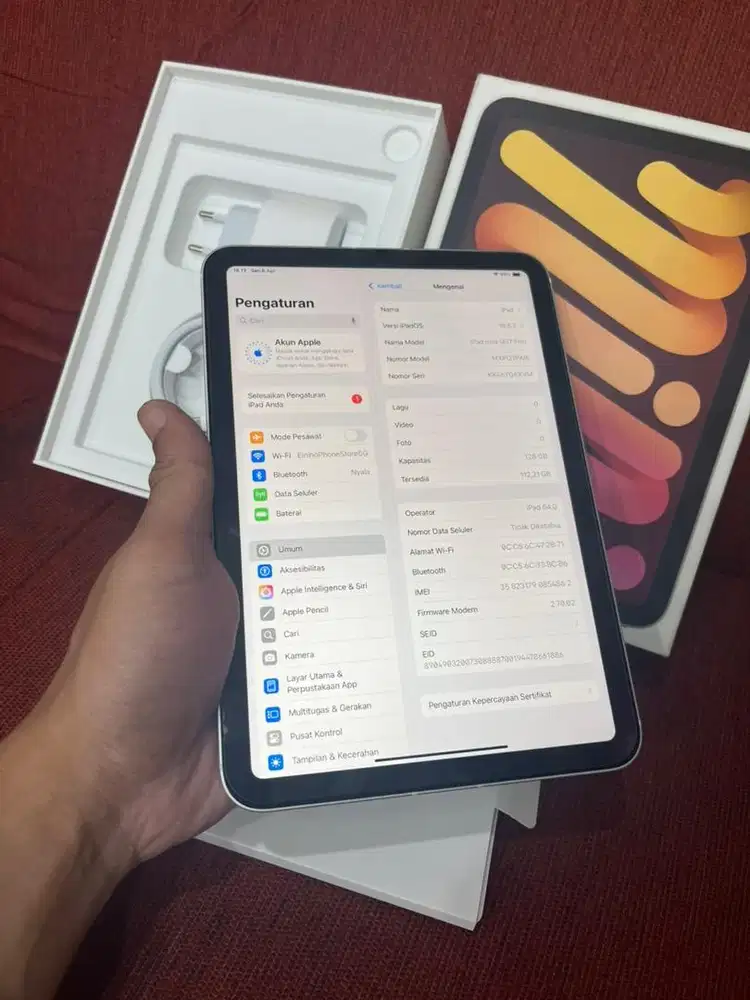ipad mini 7 128gb wifi cell second ibox istimewa
