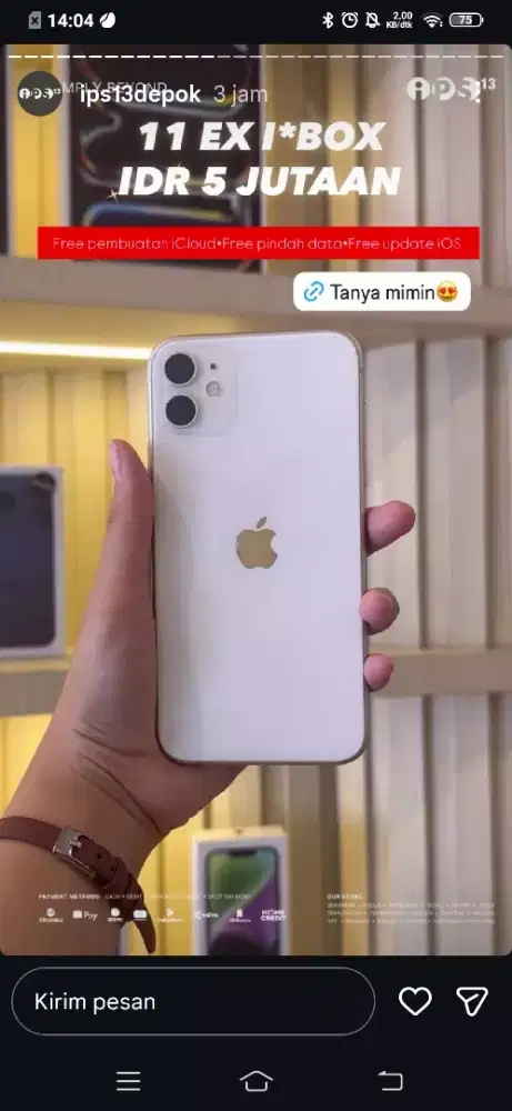 iphone 11 64 gb putih