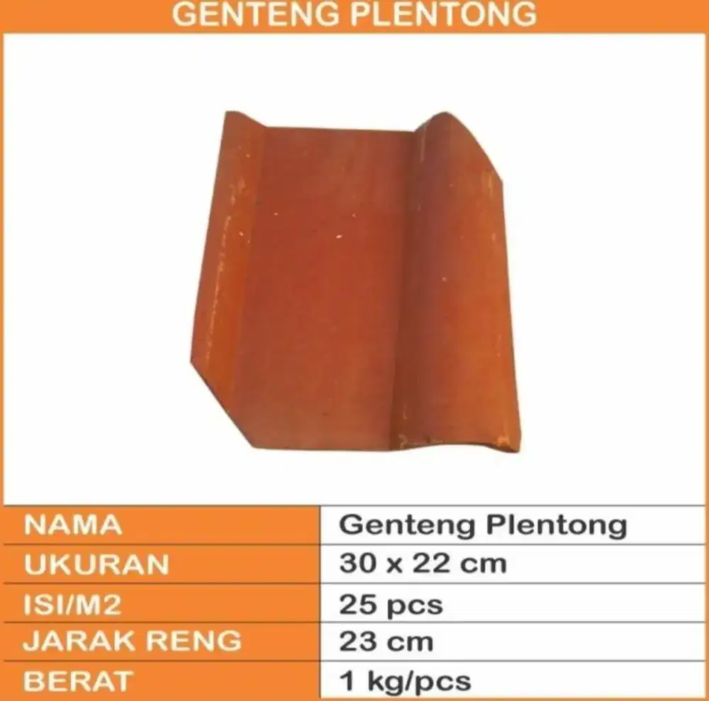 Jual genteng Plentong kualitas terbaik