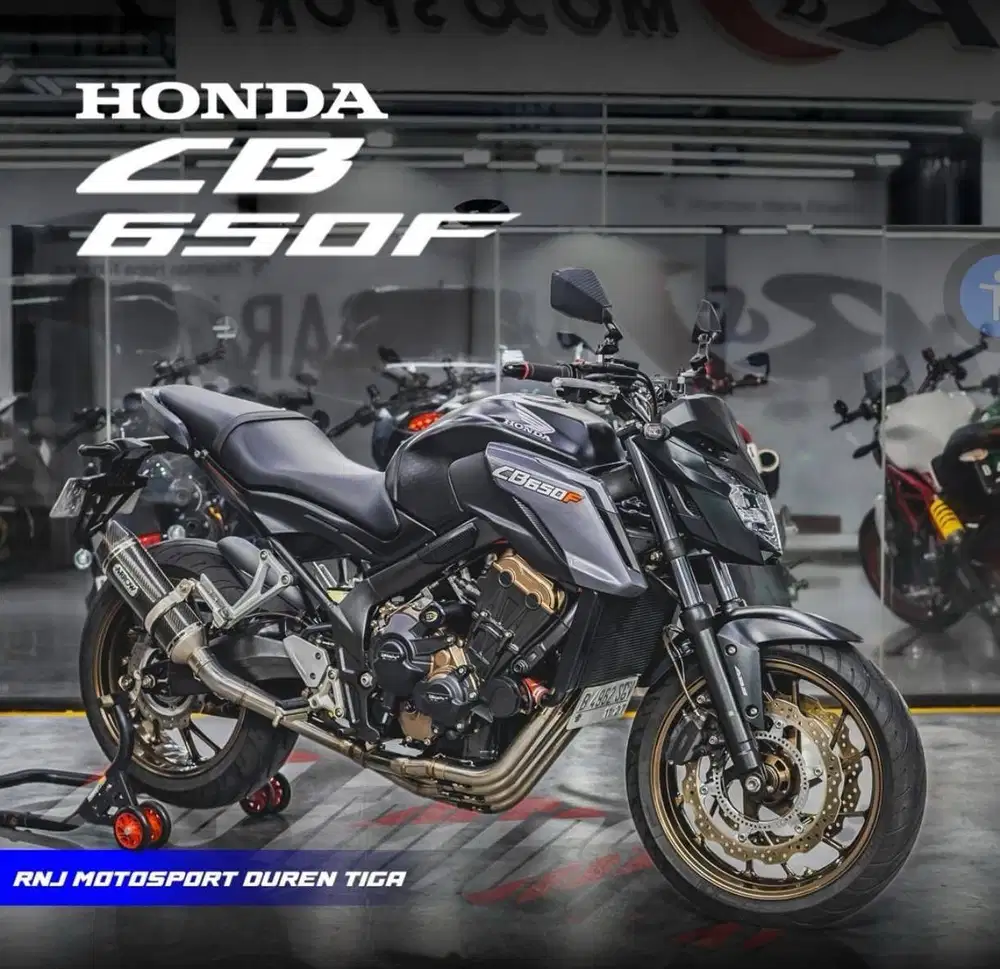 Honda CB650F CB 650 2017 Knalpot Arrow Km 10.900an Warna Hitam