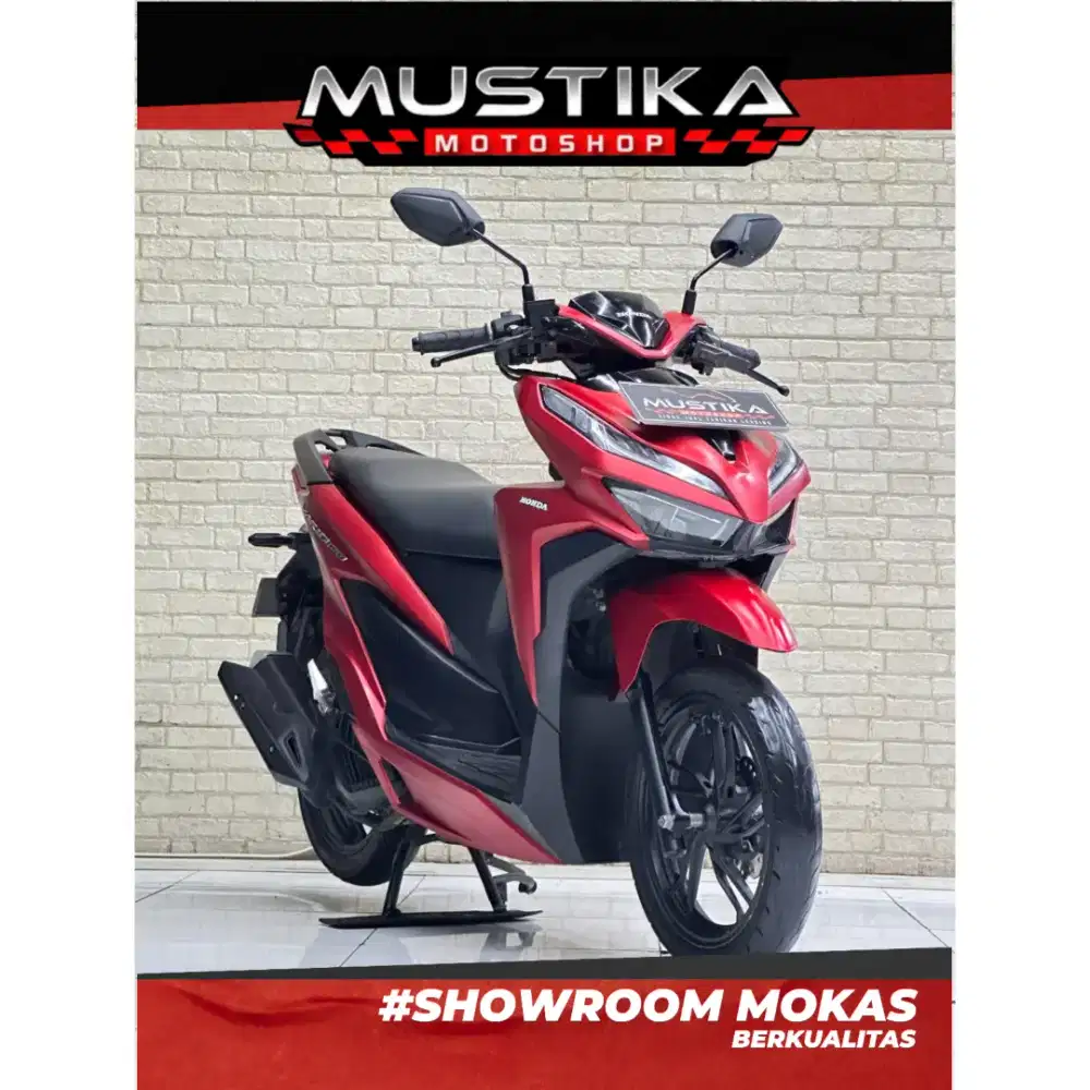Perfect Condition!!Honda Vario 150cc 2018 Red Matte N Asli-Mustika