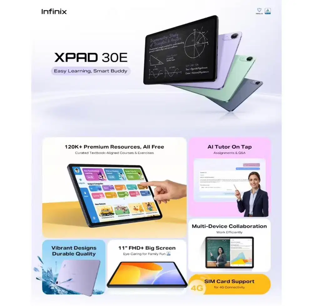 INFINIX XPAD 30E LTE 4/128
