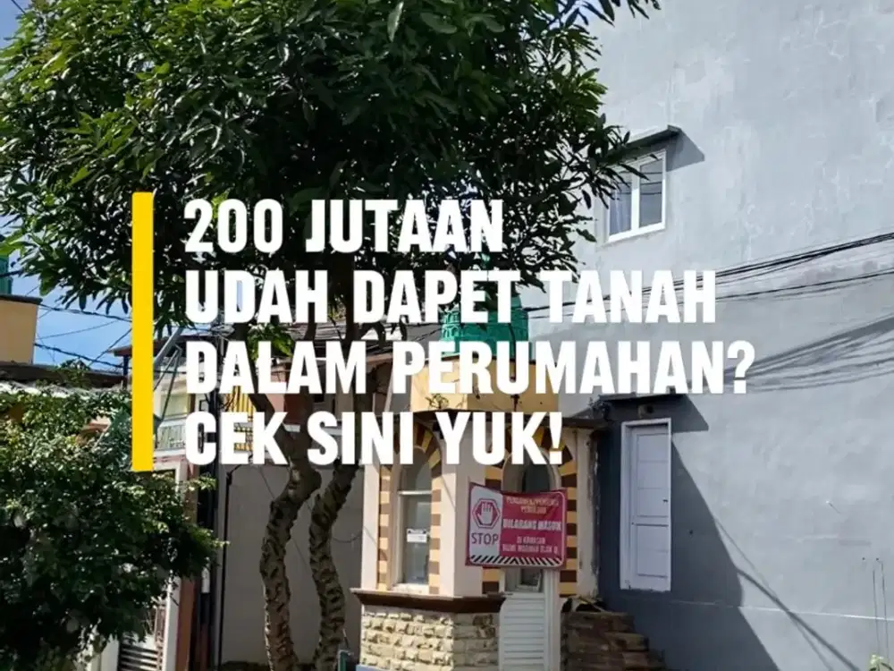 Tanah 200 Jutaan di dekat Joyoagung Merjosari dekat UB