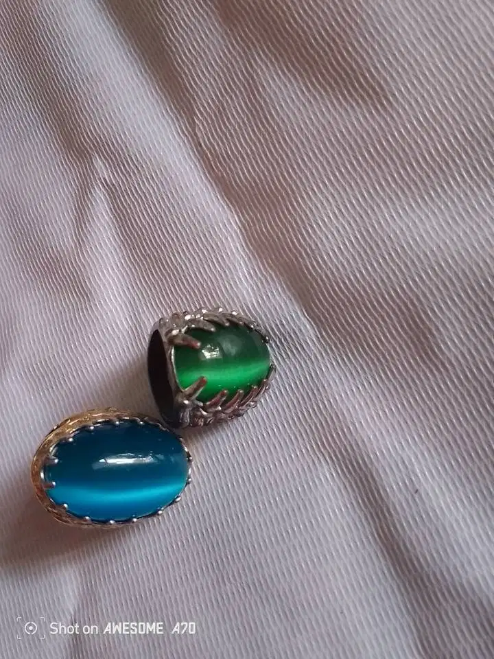 Cincin Akik Batu Mata Kucing Antik