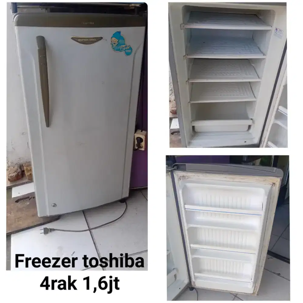 Freezer TOSHIBA bekas bergaransi