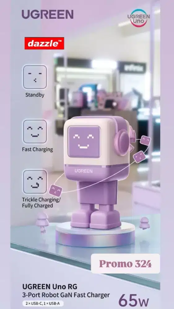 Tc ugreen nekode gan 65 Watt robot purle