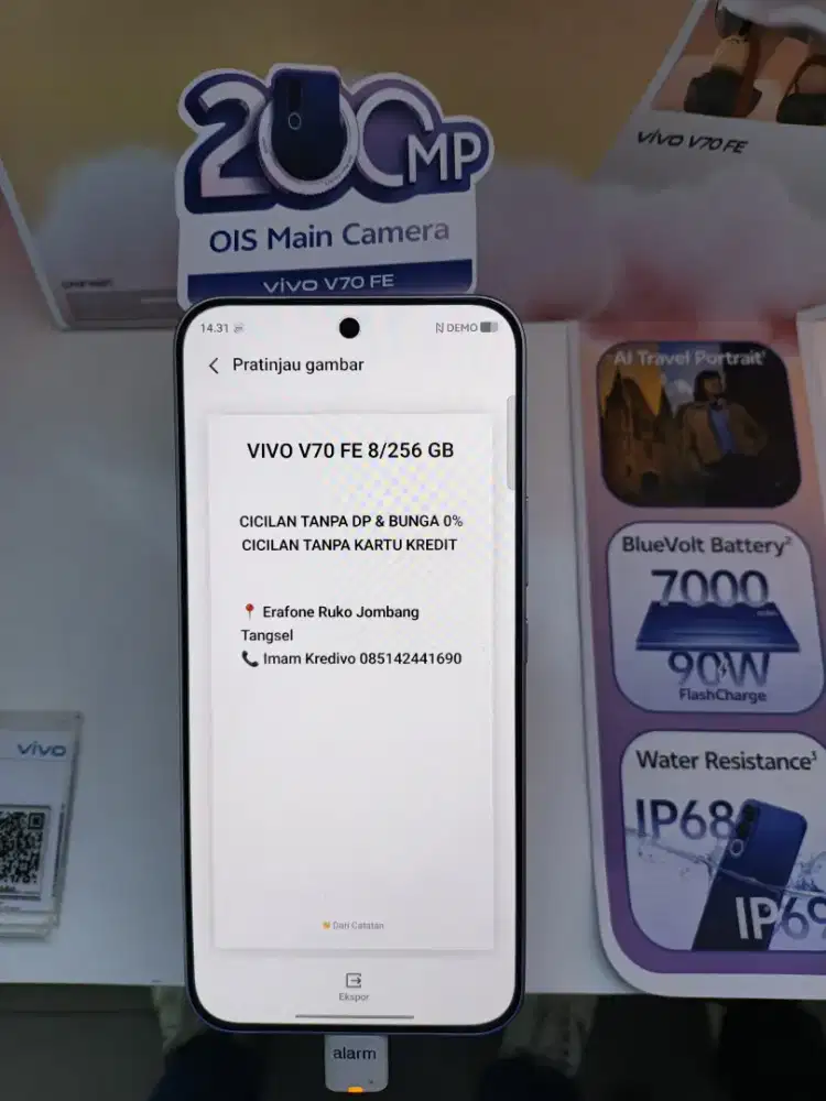 VIVO V70 FE 8/256 GB Cicilan Tanpa Dp