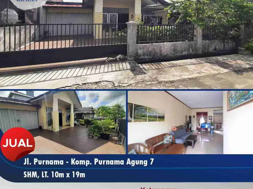 Dijual 1 unit rumah tinggal Jl. Purnama Komp. Purnama Agung 7