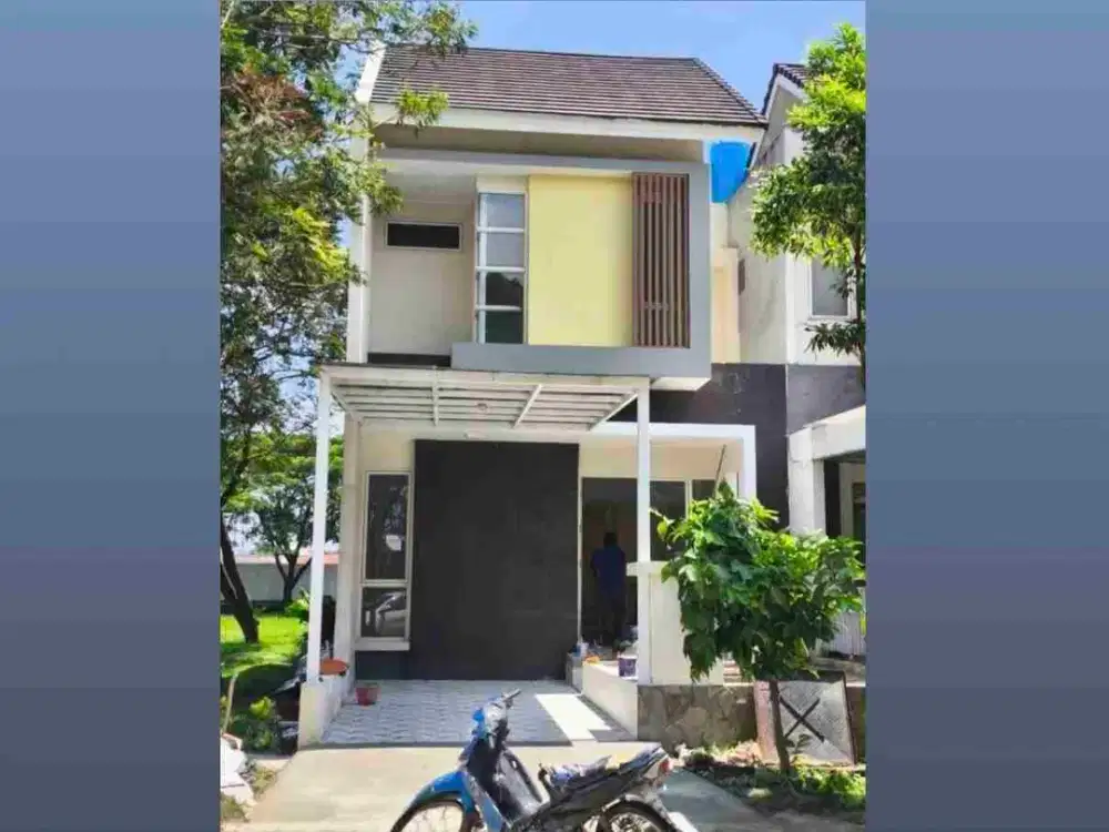 Rumah Modern Minimalis 2 Lantai di Cluster Samata Harapan Indah