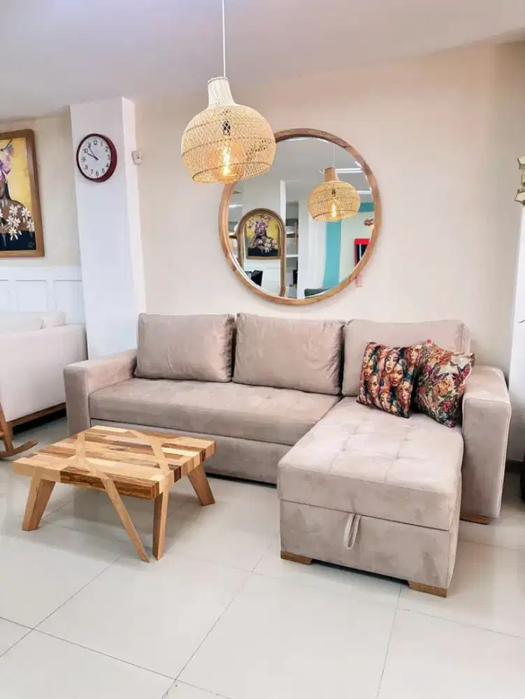 Sofa Sleeper bed 220 x 180 bahan premium bergaransi