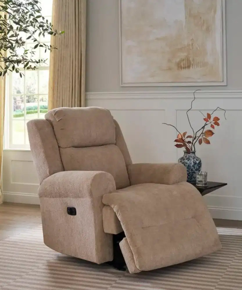 Sofa Riclining bergaransi bahan semikulit