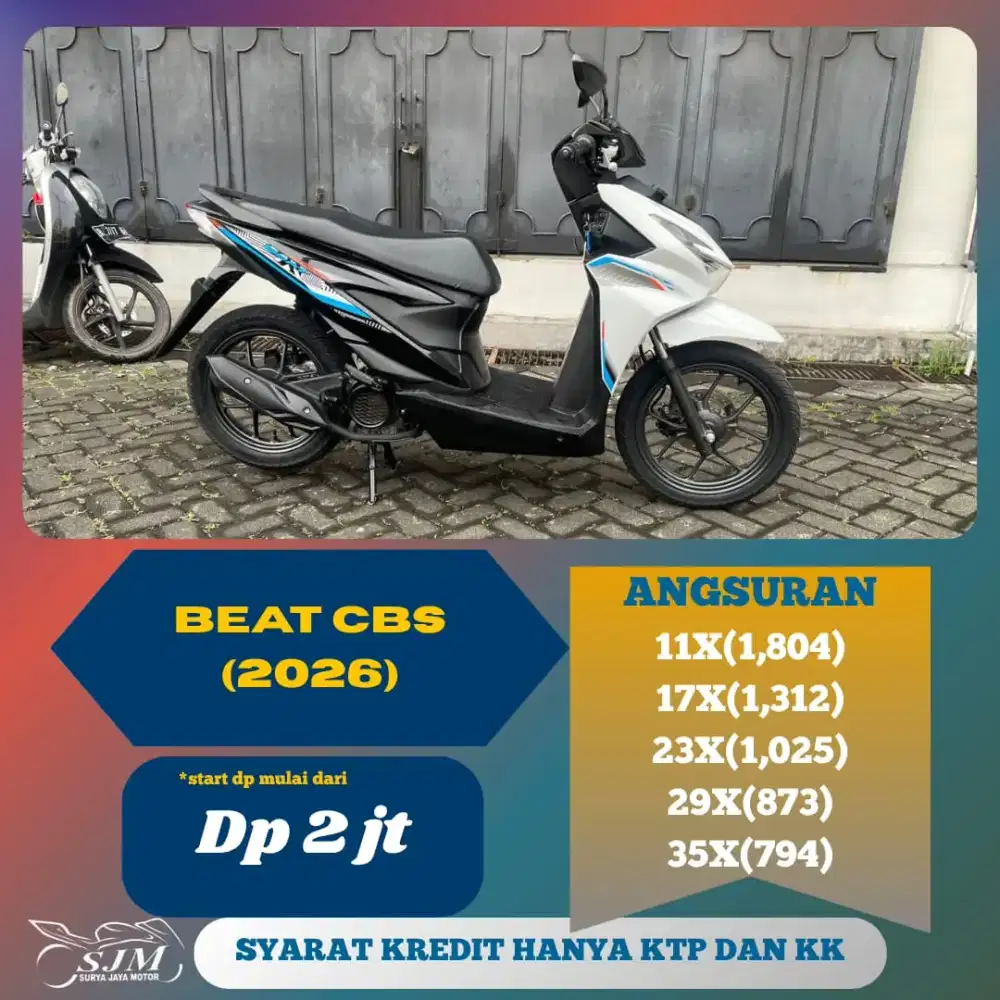 HONDA BEAT CBS 2026 MESIN HALUS
