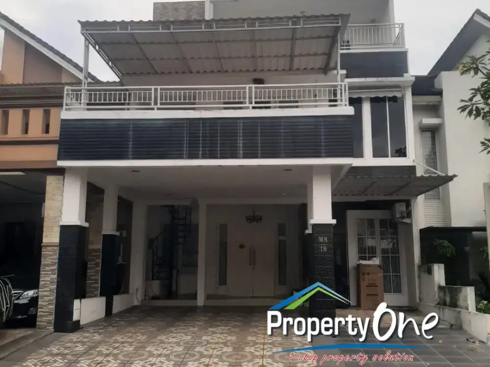 Jual Rumah 3 Lantai Lokasi Strategis Di Delatinos Dekat Akses KRL Rawa Buntu Dan Tol BSD