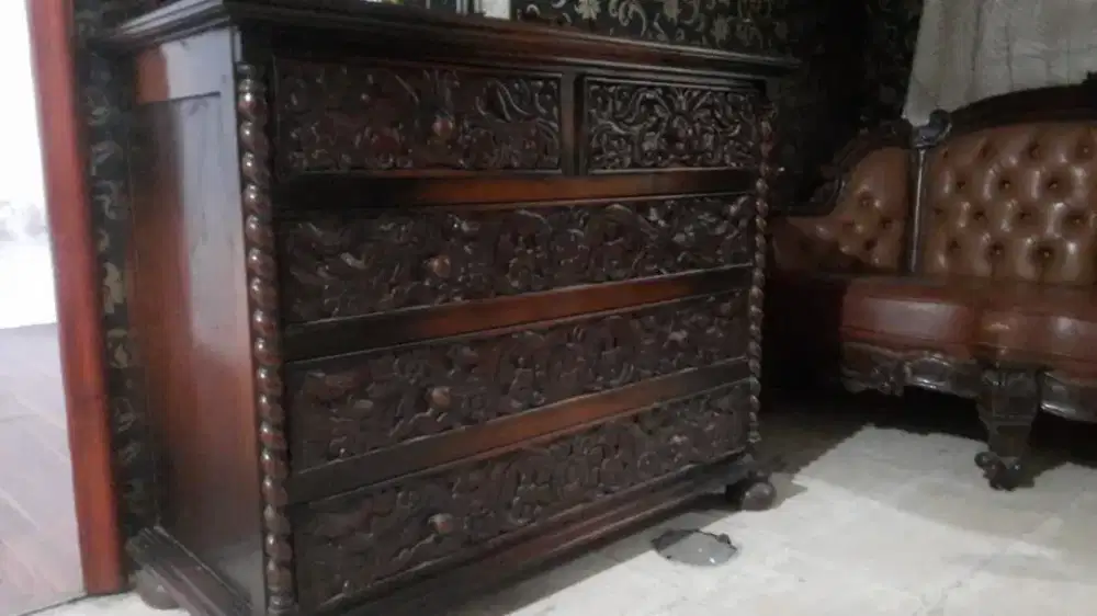 2 Lemari Kayu Jati Borongan