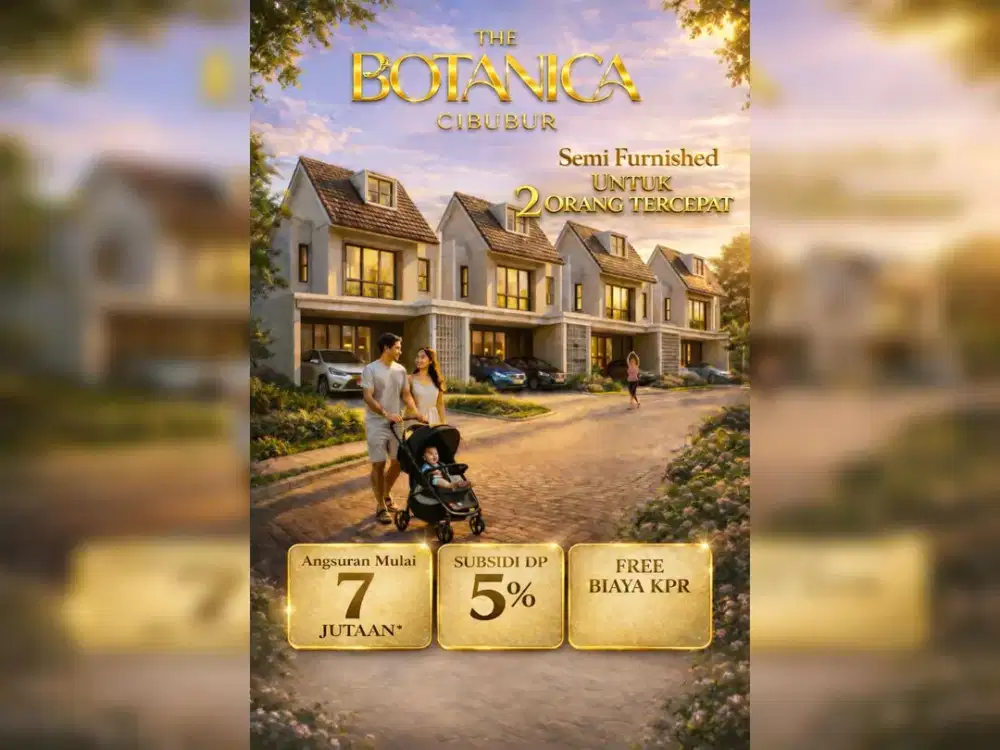 rumah 2 lantai siap huni bebas banjir strategis akses cepat tol jorr 2 free semi furnished