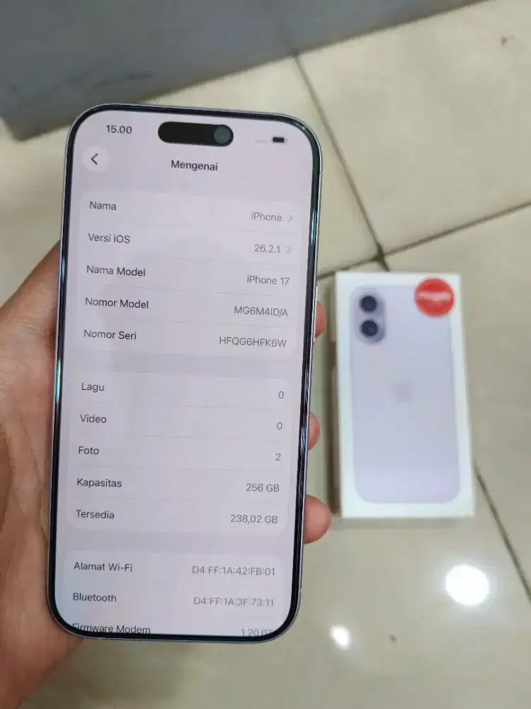 iPhone 17 digimap 256gb resmi mulus