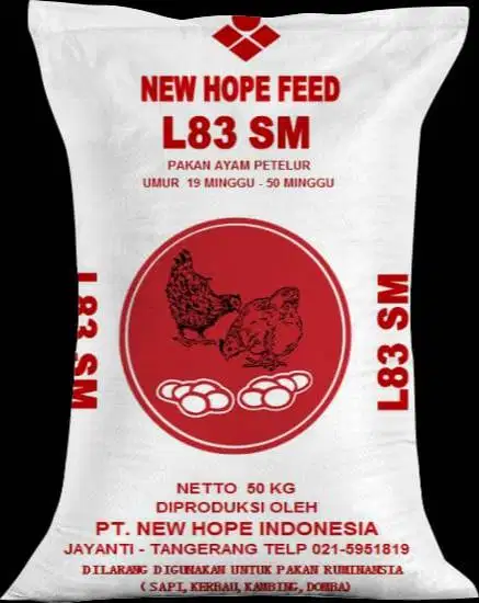 PAKAN MAKANAN PELET AYAM PETELUR LAYER NEW HOPE L83 SM L82 L81 L80