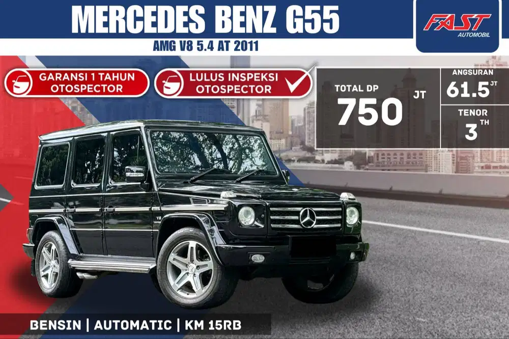 MERCEDES BENZ G 55 AMG V8 ANTIK 2011 LOW KM.15RB & PAJAK PANJANG