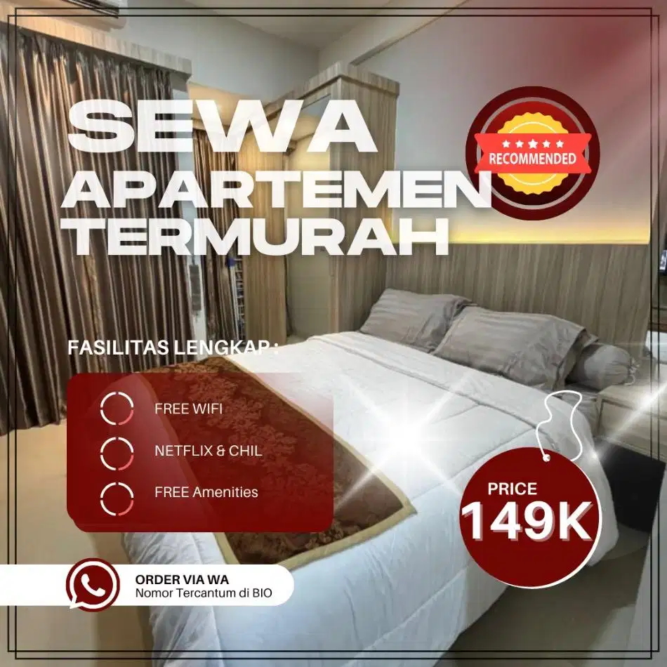 Sewa Apartemen Harian/Transit Bekasi Timur Transpark Juanda Termurah