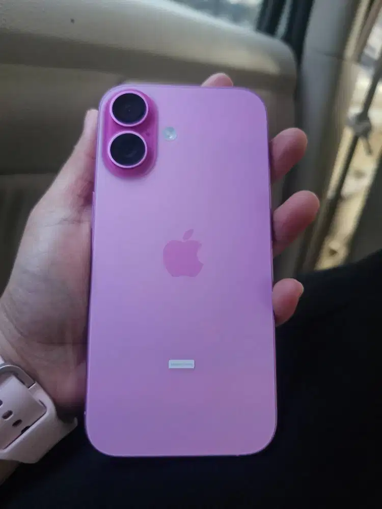 DIJUAL IPHONE 16 PINK 128GB IBOX LIKE NEW PEMBELIAN BULAN MARET 2026