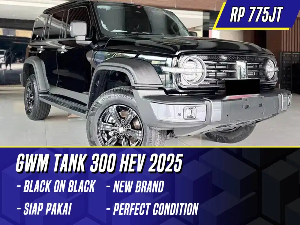 GWM Tank 300 HEV 2025 Black Hitam Hybrid