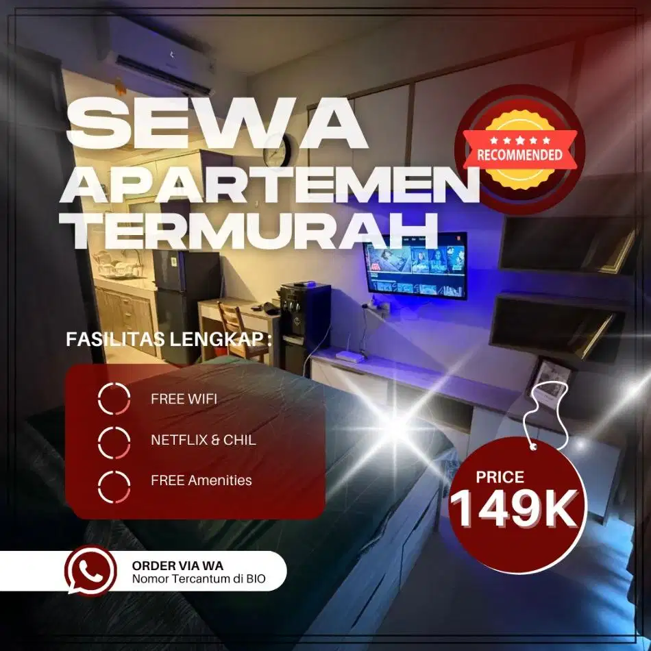 Sewa apartemen Bekasi Selatan Grand Kamala Lagoon Harian/Transit