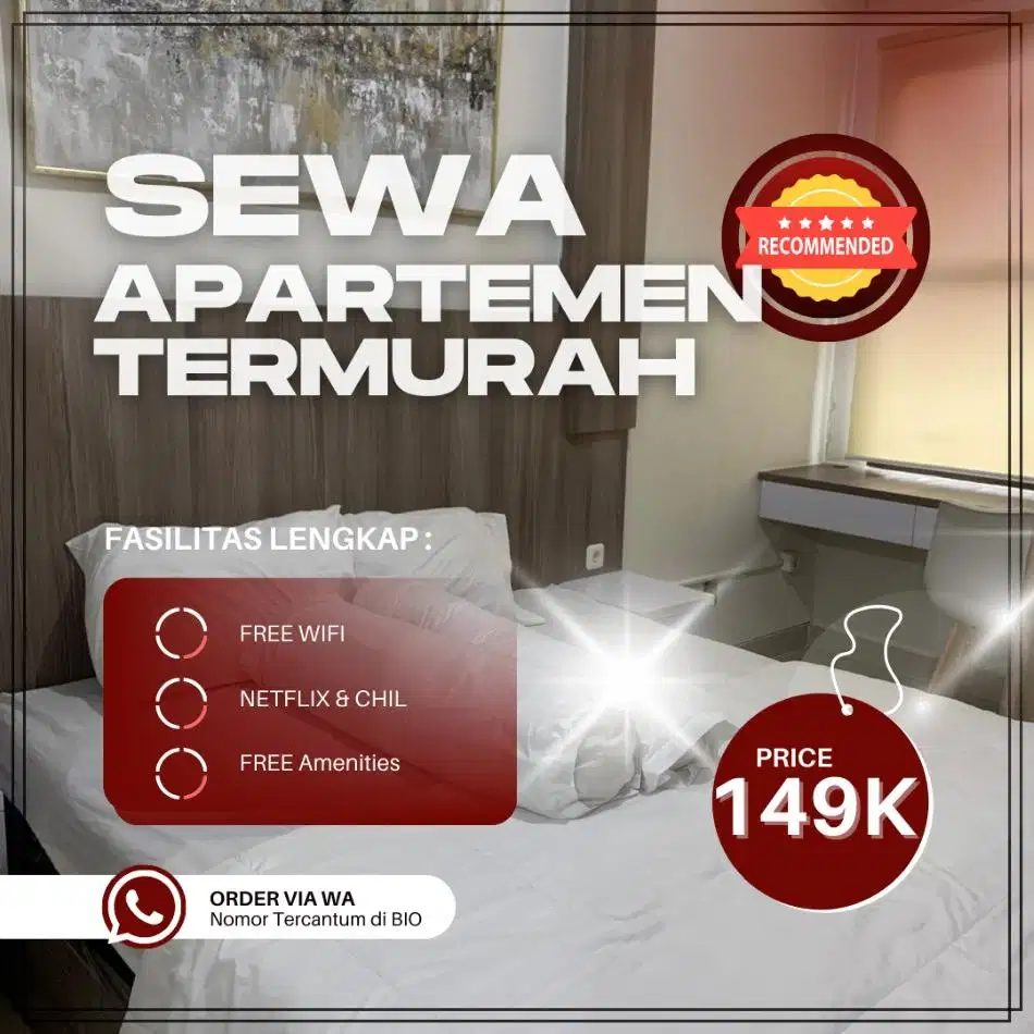 Disewakan apartemen Emerald Bintaro Harian/Transit Termurah Tangerang