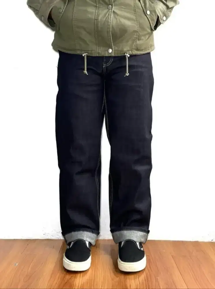 Celana Jeans Denim Marlboro Classic Reguler Stretch Blue Indigo 33-34