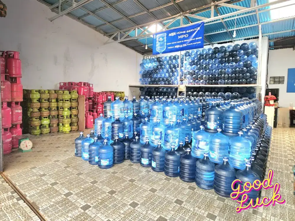 DI JUAL PABRIK USAHA AIR MINUM, RUMAH PRODUKTIF GUDANG USAHA AKTIF MANADO