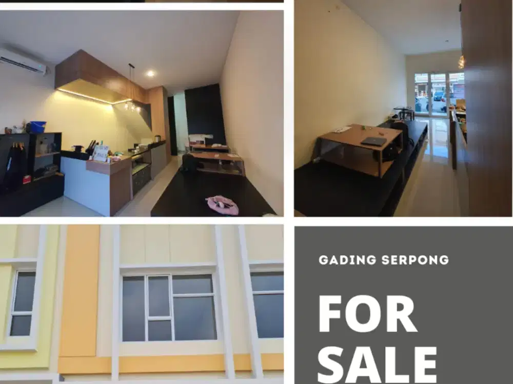 Dijual Ruko gading serpong di kawasan yang sudah sangat ramai Pisa Grande 2