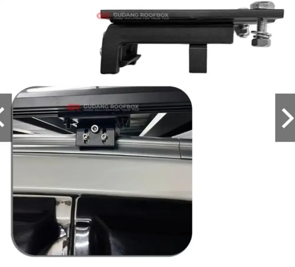 Breket Bracket flush rail roof rack platform Universal