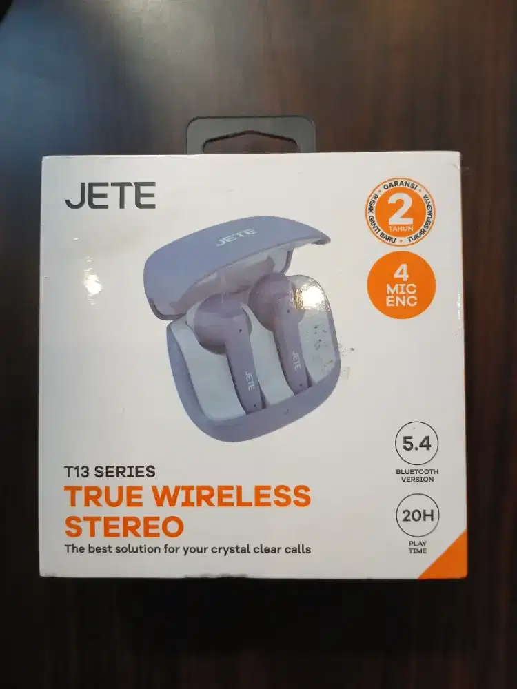 JETE TWS T13 Headset Bluetooth V5.4 Dual Mode & Enc Microphone