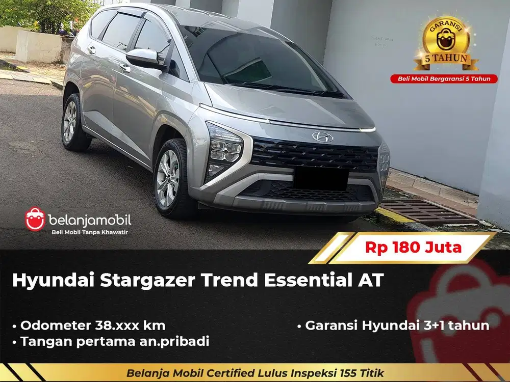 [ GARANSI 5TH ] Hyundai Stargazer Trend Essential AT 2024/2025