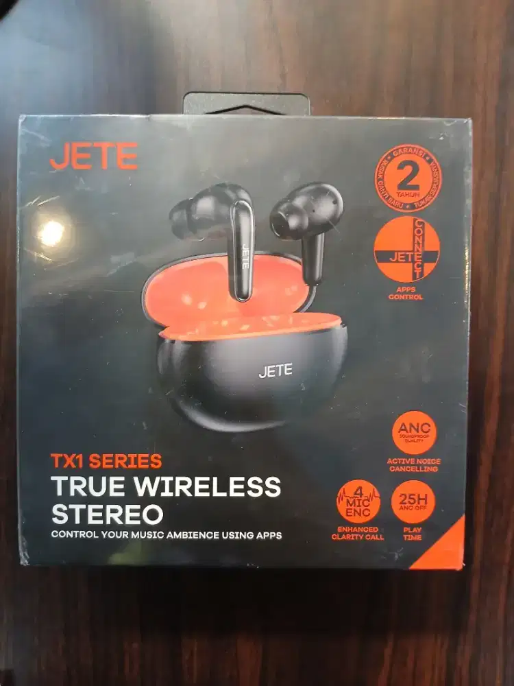 JETE TX1 TWS Active Noise Cancelling IPX5 with ENC 4 Microphone