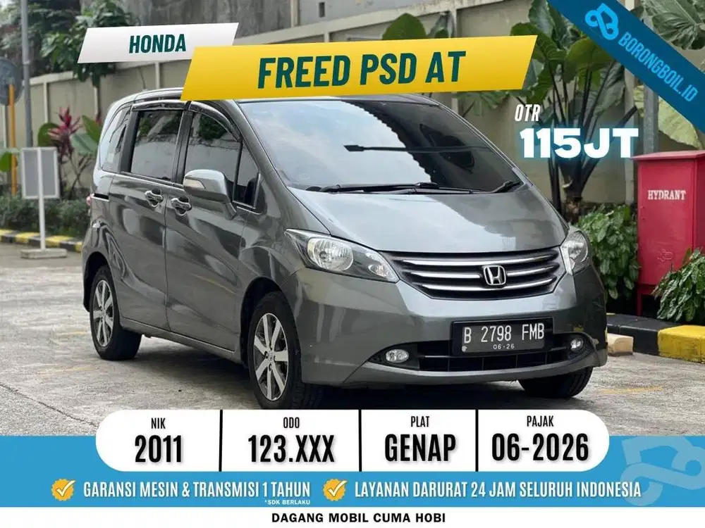Honda Freed PSD 2011 AT Abu metalik
