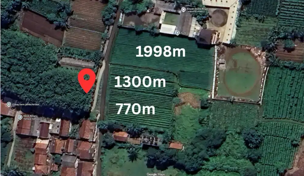 Dijual tanah AJB 4000 Meter Bantar Jati