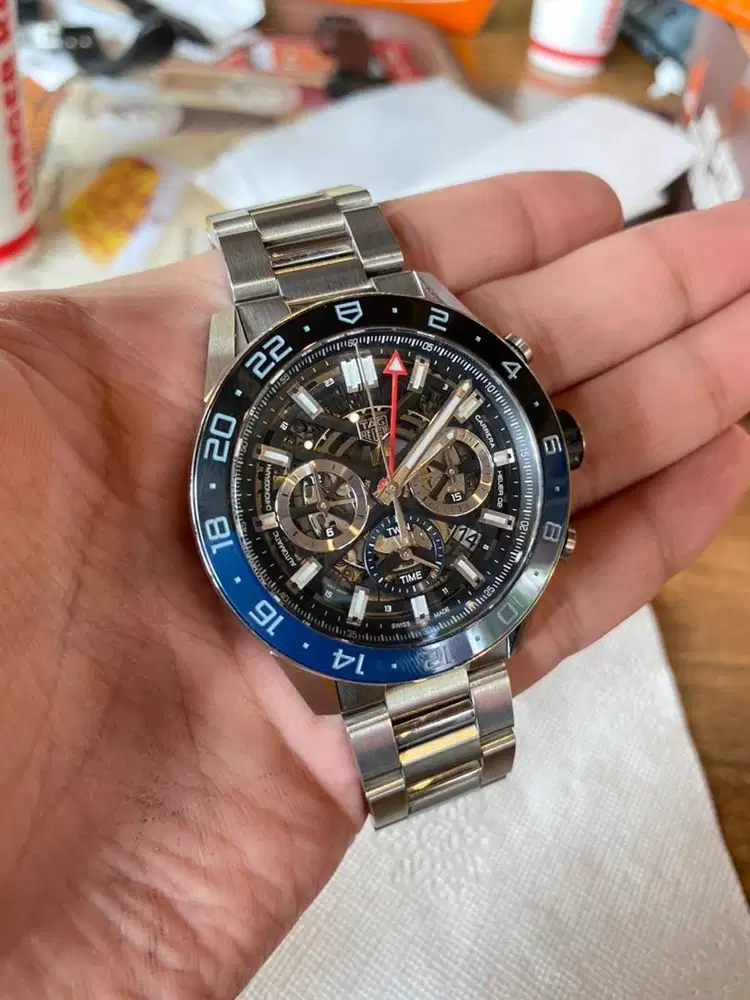 Tag Heuer Carrera 02 Skeleton GMT Automatic Chronograph