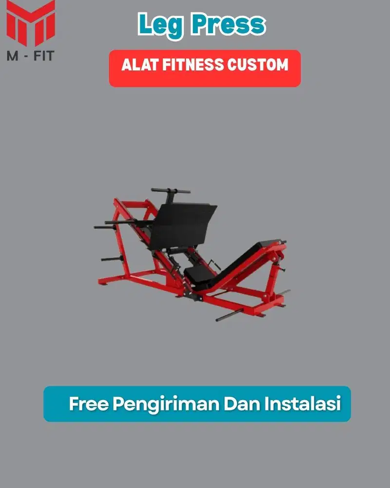 Jual Alat Fitnes Custom Leg Press & Calf Press Custom Bergaransi