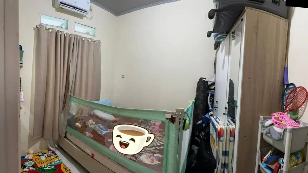 Kasur + dipan + bedrail + lemari