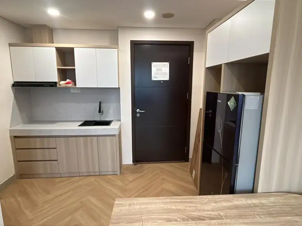 Sewa Apartemen Saveria BSD City 1BR Furnished Baru Lantai Tinggi View Taman Harga Nego