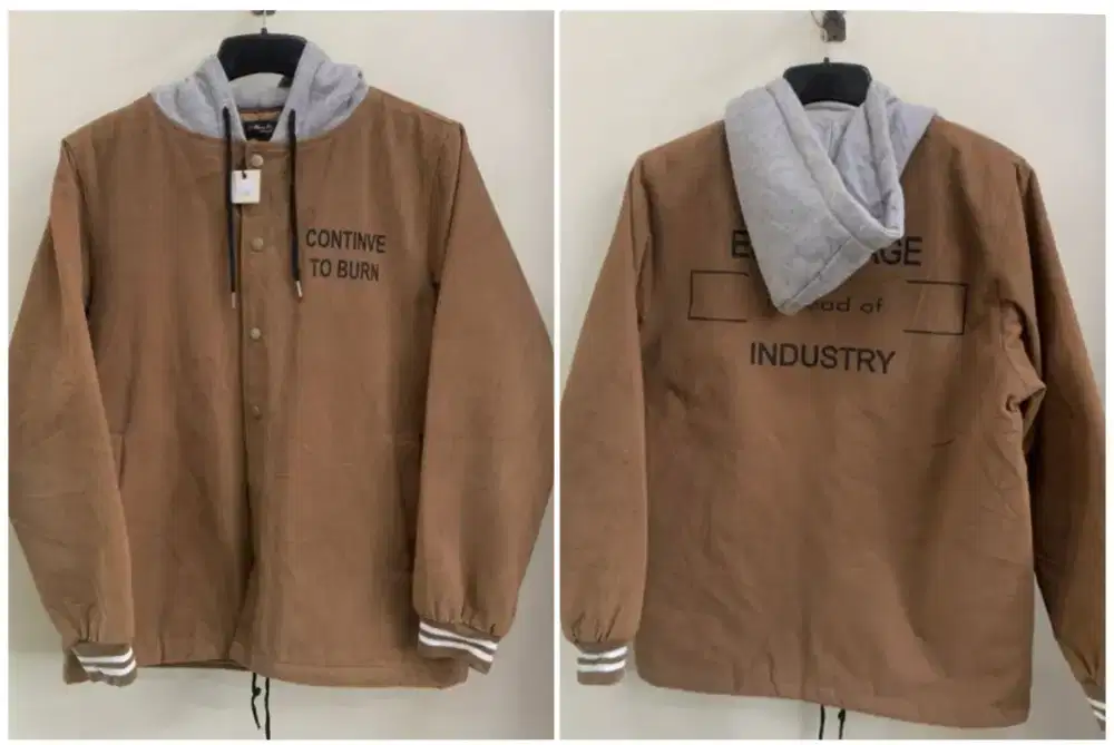 Jaket Casual Kanvas berhoodie