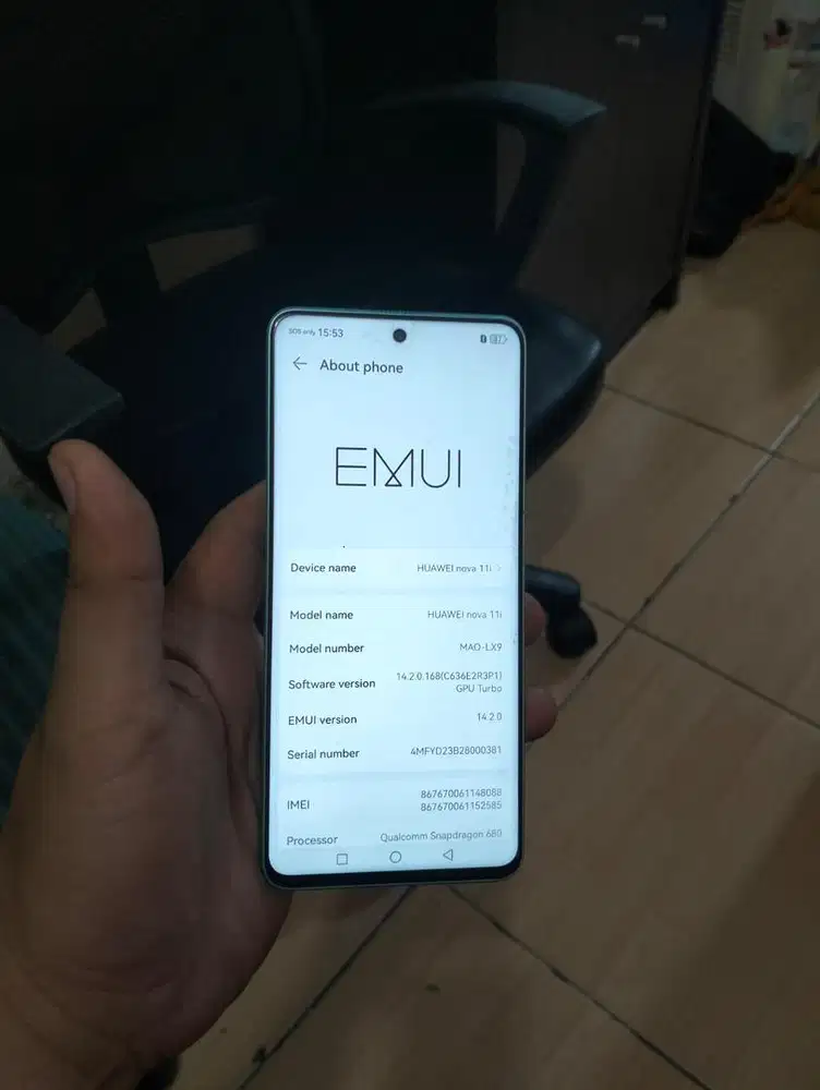 LANGKA huawei nova 11 indosat only no minus unit only
