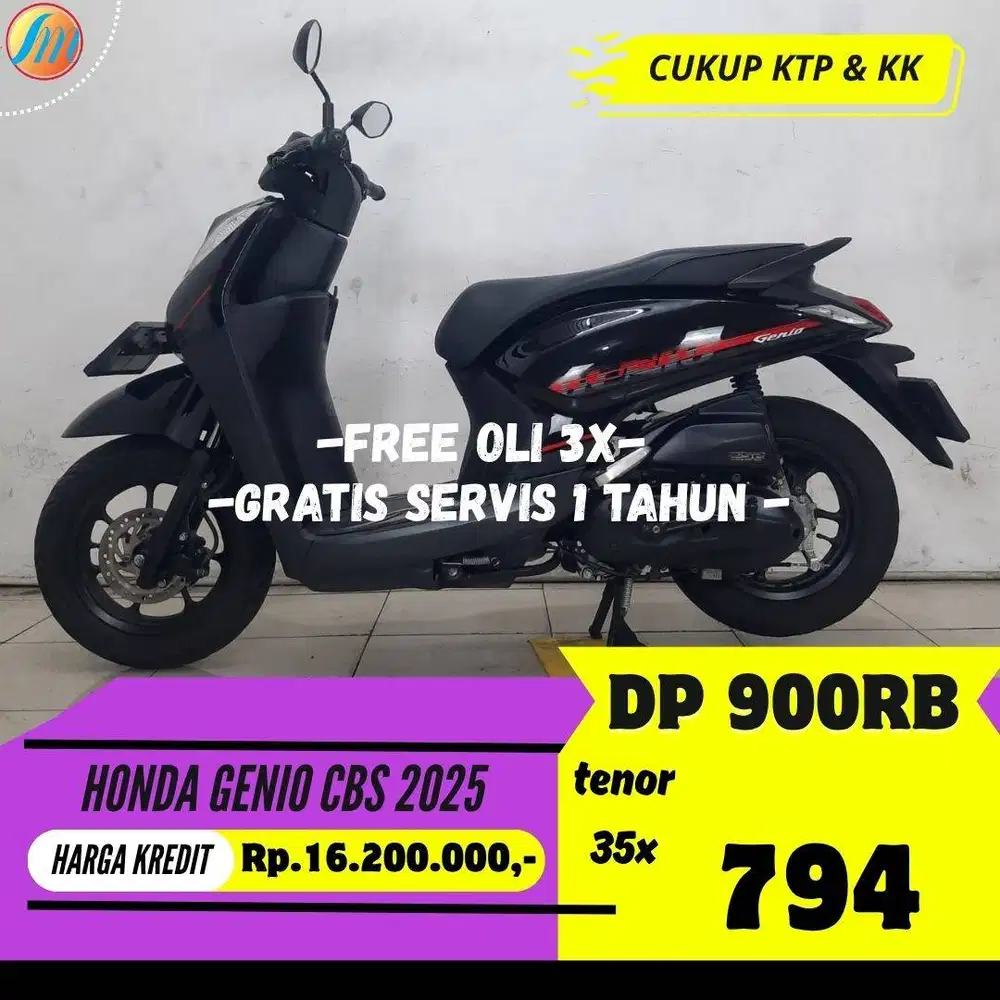 HONDA GENIO CBS 2025 KREDIT DP 900RB ANGSURAN RINGAN BERGARANSI