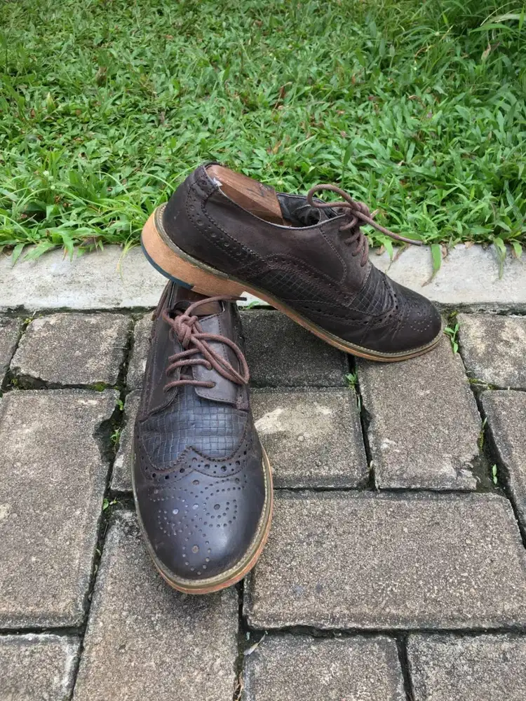 Sepatu kulit second original Jim Joker wingtip