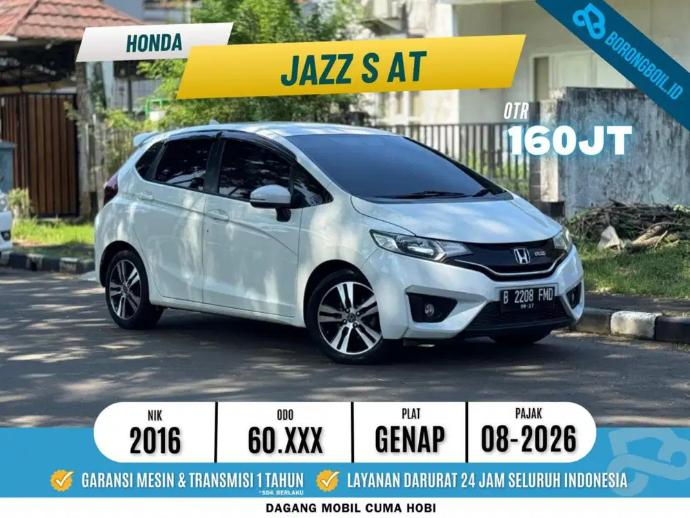Low KM! Honda Jazz S 1.5 AT 2016 | Upgrade RS