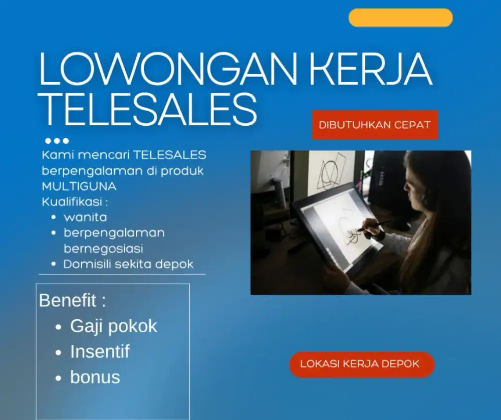 Di butuhkan Telesales