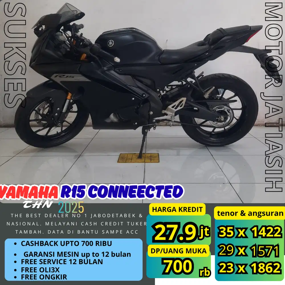 PROMO (SUKSES MOTOR) ANGSURAN TERMURAH YAMAHA R15 CON2025 SYRT KTP& KK