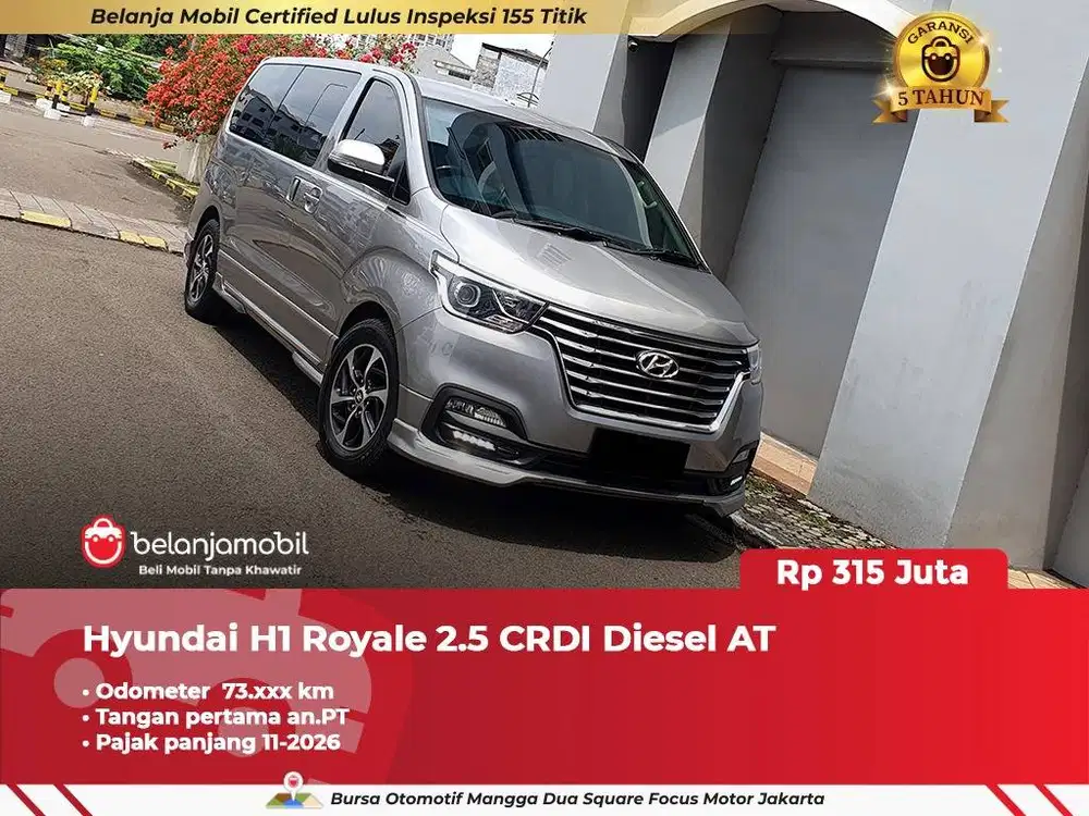 [ GARANSI 5TH ] Hyundai H1 H 1 H-1 Royale 2.5 CRDI AT Abu 2019 2020